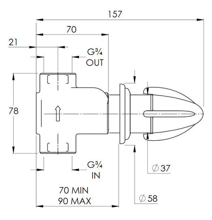 Lefroy Brooks Belle Aire Concealed Stop Valve