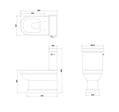 Burlington Riviera Complete WC including Seat