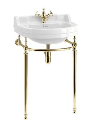 Burlington 560mm Round Basin Wash Stand - Antique Gold