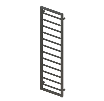 Eastbrook Ryton 800 x 500mm Square Designer Heated Towel Rail Matt Anthracite