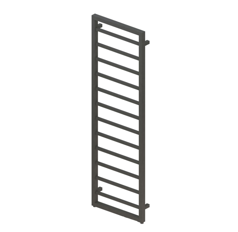 Eastbrook Ryton 800 x 600mm Square Designer Heated Towel Rail Matt Anthracite