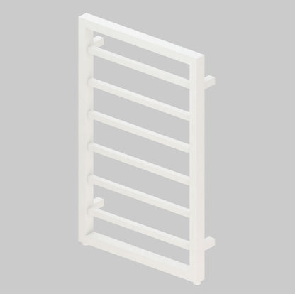 Eastbrook Ryton 800 x 500mm Square Designer Heated Towel Rail Matt White