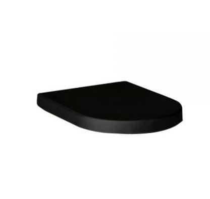 Essentials Arco Soft Close, Quick Release Duraplus WC Seat in Black