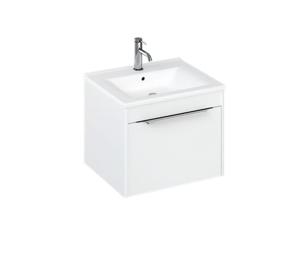 Shoreditch 550mm Wall Mounted Single Drawer White Matt