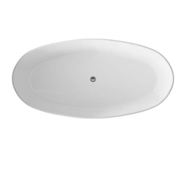 BC Designs Sorpressa 1510 x 760mm Composite Free Standing Bath Double Ended Silk Matt White