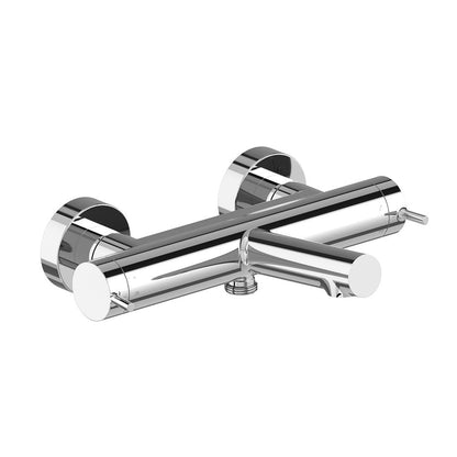 Vado Safari Lever Wall Mounted Exposed Thermostatic Bath Shower Mixer with Easyfit Brackets