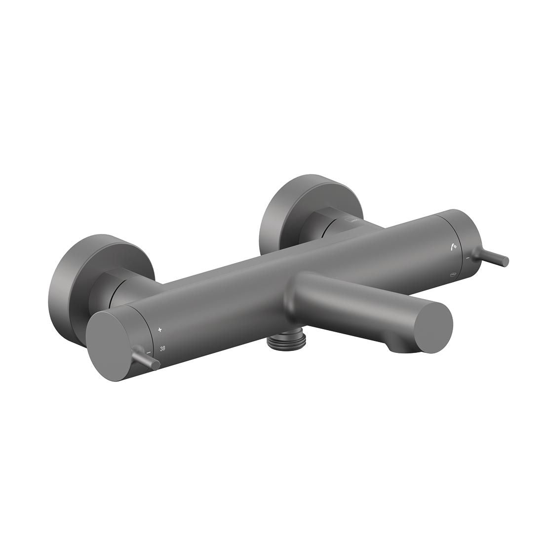 Vado Safari Lever Wall Mounted Exposed Thermostatic Bath Shower Mixer with Easyfit Brackets