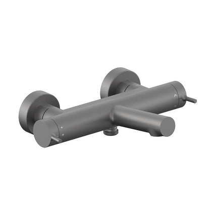 Vado Safari Lever Wall Mounted Exposed Thermostatic Bath Shower Mixer with Easyfit Brackets