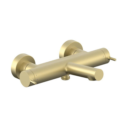 Vado Safari Lever Wall Mounted Exposed Thermostatic Bath Shower Mixer with Easyfit Brackets