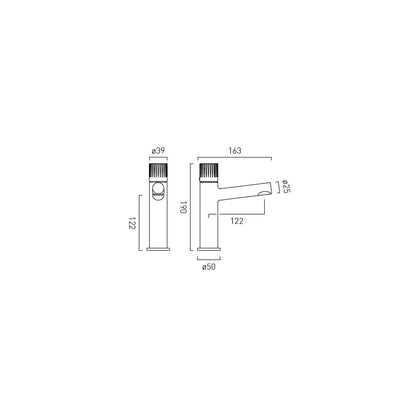 Vado Safari Leverless Cold Start Mono Basin Mixer
