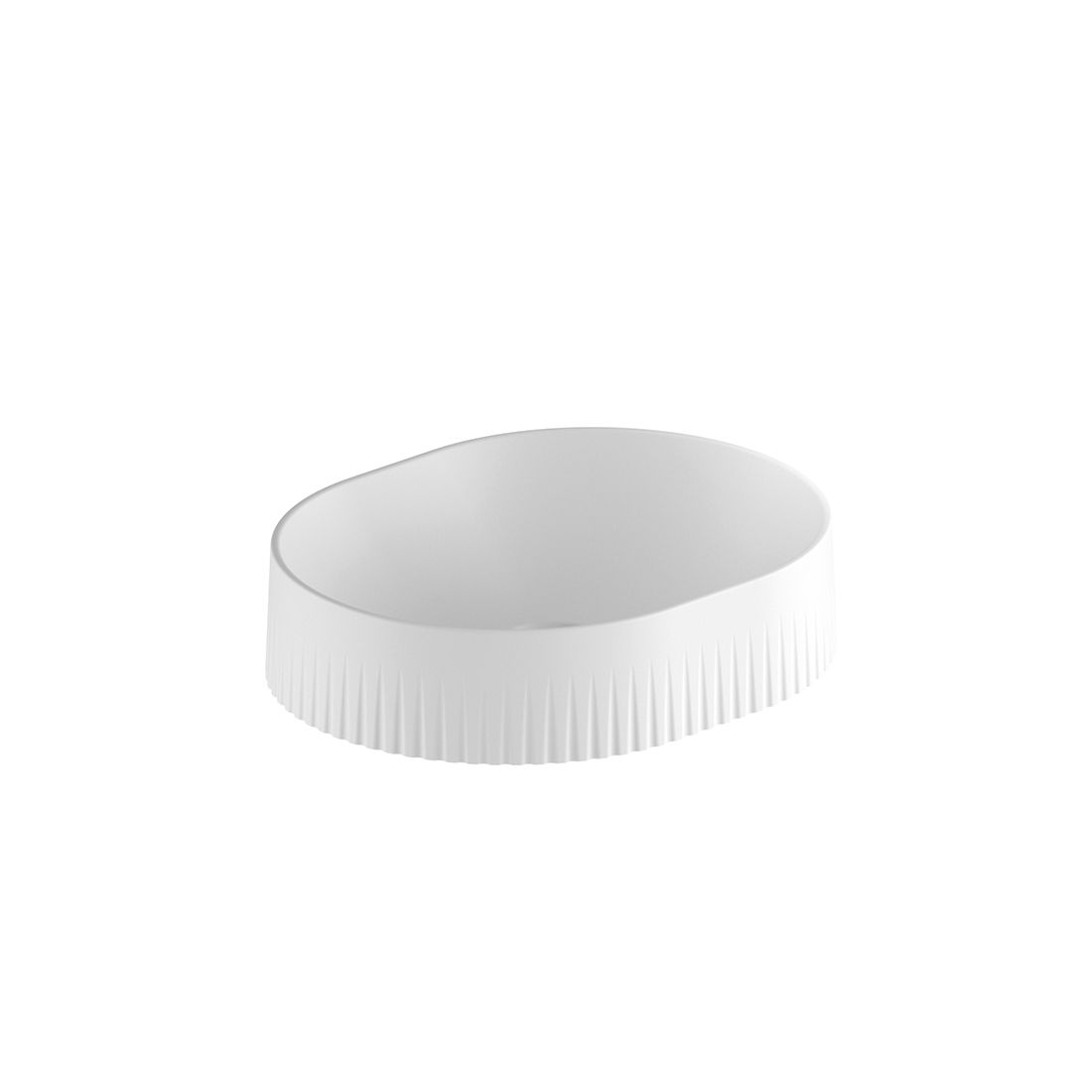 Vado Safari Fluted Countertop Basin - Round