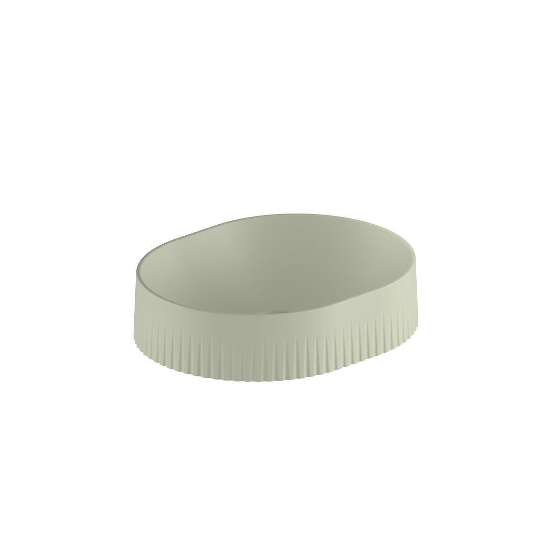 Vado Safari Fluted Countertop Basin - Round