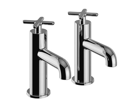 Salcombe Chrome Bath Pillar Taps