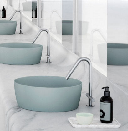 GSI Sand 400 x 400mm Counter Top Basin Matt Ghiaccio
