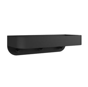 Crosswater Shower Basket Wall Mounted - Matt Black/Black Insert