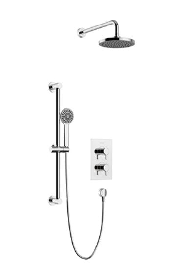 Dartmouth Concealed Valve Fixed Head + Shower Kit Chrome