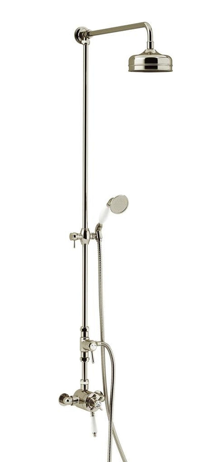 Dawlish Exposed Thermostatic Shower Valve w/ Fixed Riser Kit
