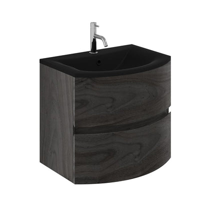 Crosswater Svelte 600 Unit & Midnight Black Glass Basin