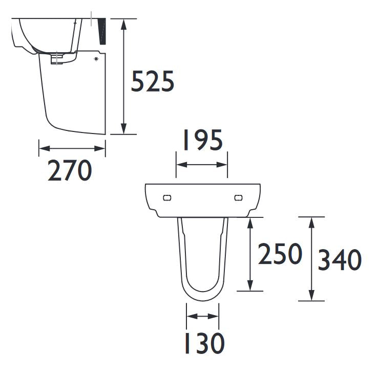 Stamford Semi Pedestal