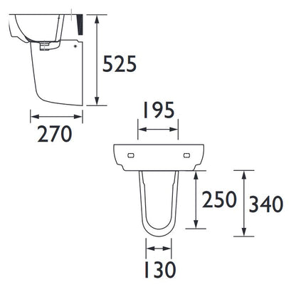 Stamford Semi Pedestal