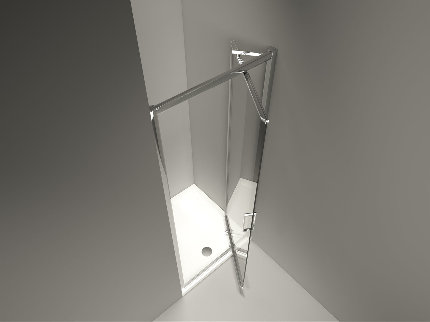 Merlyn 8 Series 1000mm Infold Shower Door & Inline Panel
