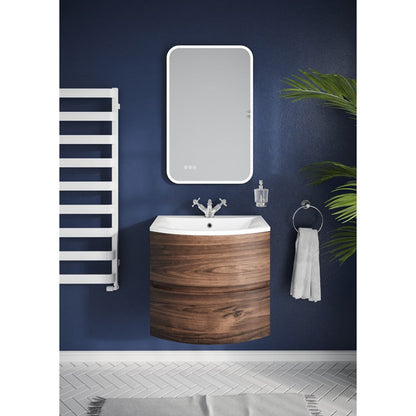 Crosswater Svelte 600 Unit & Ice White Glass Basin