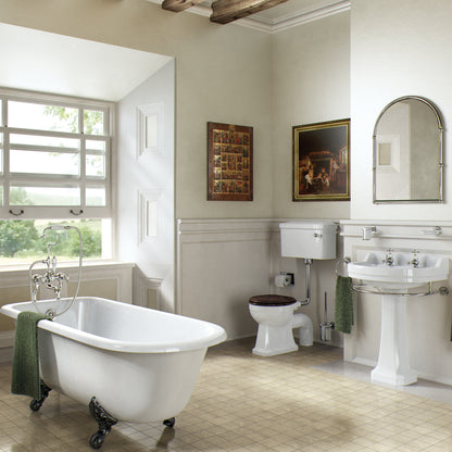 Burlington Edwardian 560mm Washbasin w/ Full Pedestal