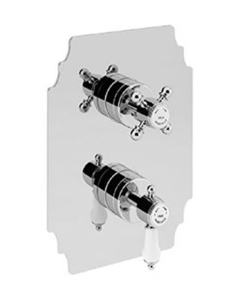 Glastonbury Chrome Shower Valve with Diverter