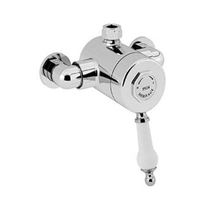 Glastonbury Exposed Shower Valve with Top Outlet Chrome