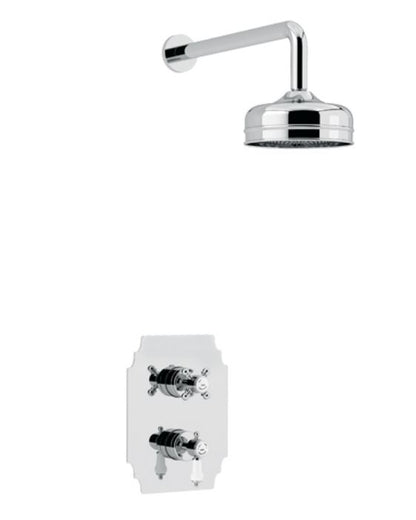 Glastonbury Shower Valve & Fixed Head Chrome