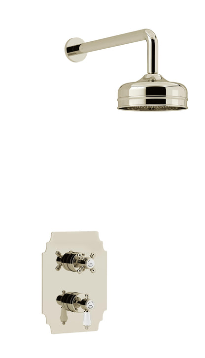 Glastonbury Recessed Thermostatic Dual Control Shower Valve