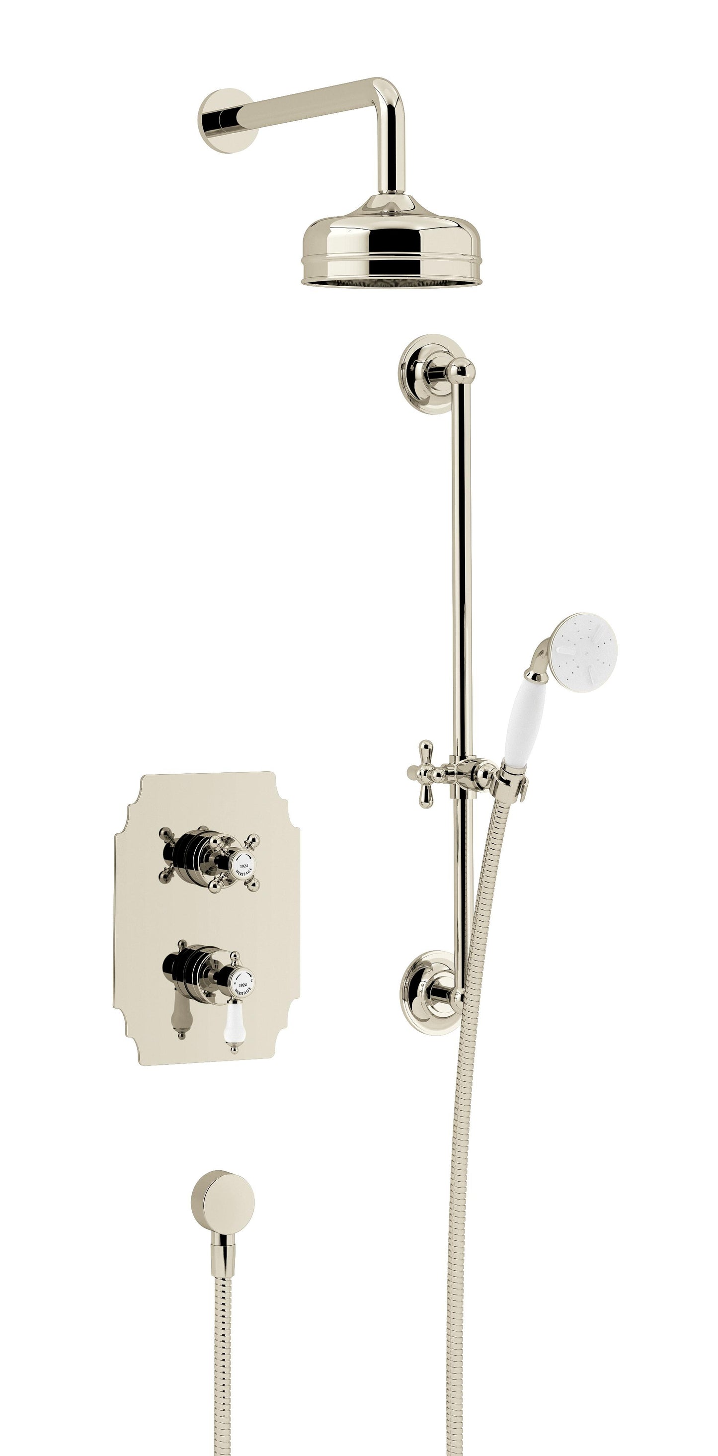 Glastonbury Recessed Thermostatic Shower Valve, Fixed Head