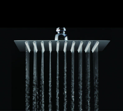 250mm Square Ultra Flat Chrome Shower Head