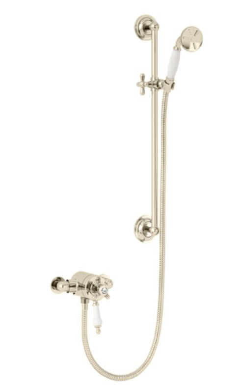 Hartlebury Exposed Valve & Adjustable Shower Kit Vintage Gold