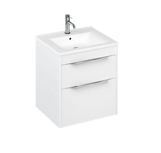 Shoreditch 550mm Double Drawer Vanity unit - White