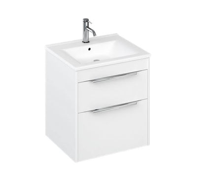 Shoreditch 550mm Double Drawer Vanity unit - White