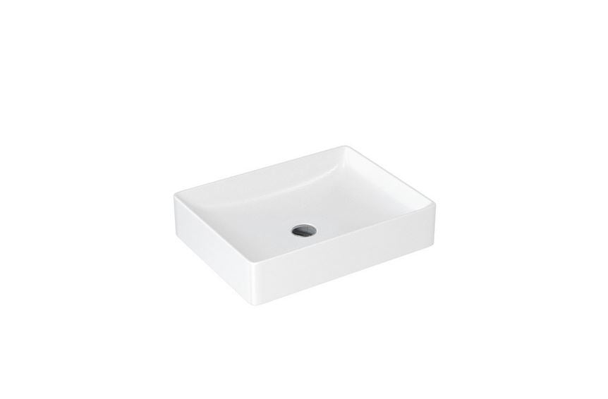 Shoreditch Quad Rectangular Countertop Basin - White Gloss