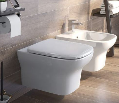 Essentials Grace Slimline Soft Close WC Seat With Quick Release Hinges