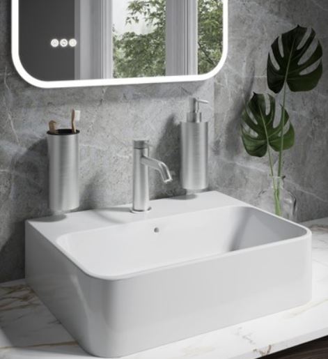 3ONE6 Wall Mounted Soap Dispenser - Brushed Stainless Steel