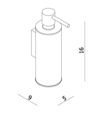 Crosswater MPRO soap dispenser chrome