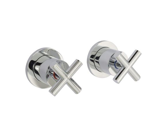 Just Taps Solex Concealed Stop Valves With Flange 3/4"