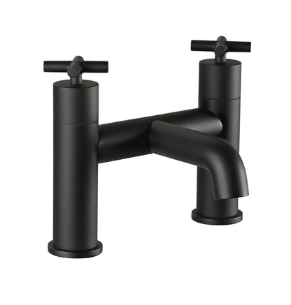 Just Taps Plus Solex Crosshead Bath Filler Matt Black
