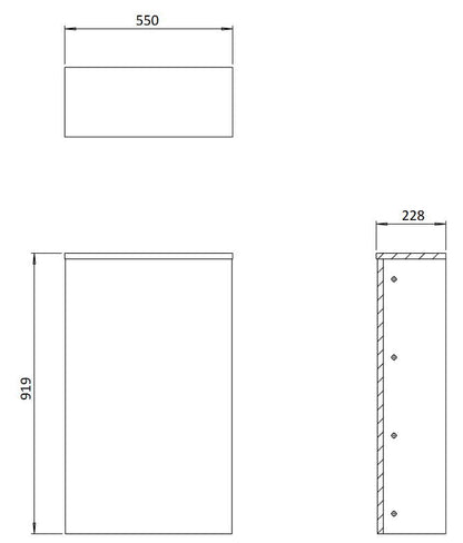 Elevate Your Bathroom with Toilet Furniture Unit Matt White