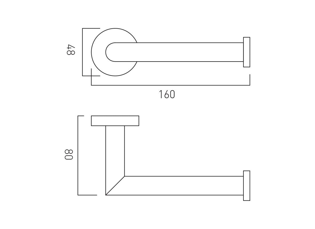 VADO Spa Toilet Roll Holder
