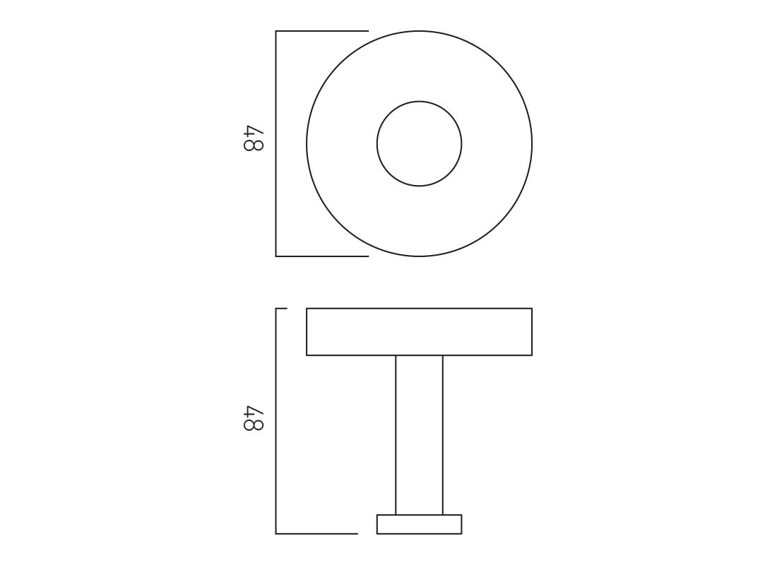 VADO Spa Knurled Robe Hook