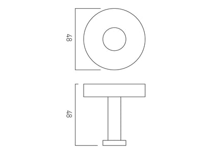 VADO Spa Knurled Robe Hook