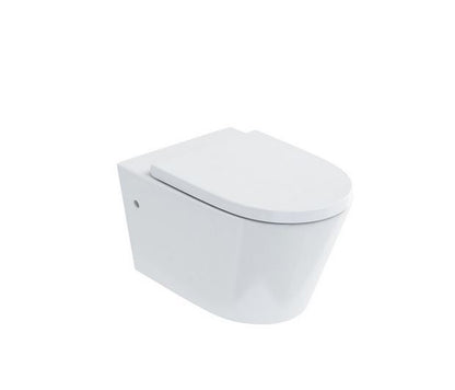 Sphere Rimless Wall Hung Round Soft Closing Pan & Seat