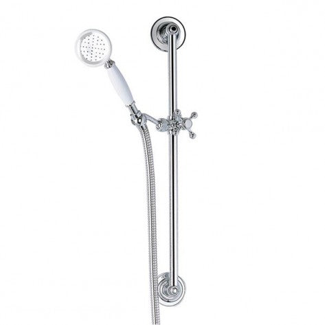 BDC Traditional Chrome Slide Bar Hose & Handset