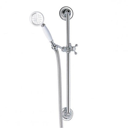 BDC Traditional Chrome Slide Bar Hose & Handset