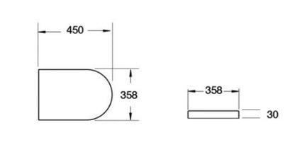Essentials Slimline Wrap Soft Close Quick Release Duraplus Seat